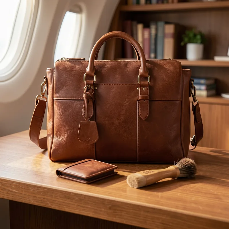 Bagage cabine en cuir : formats, dimensions et conformité aérienne