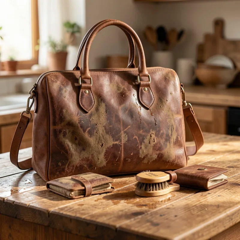 Sac en cuir taché, mouillé ou moisi : les bons réflexes pour le sauver